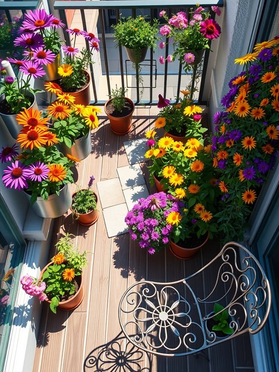 colorful butterfly garden design