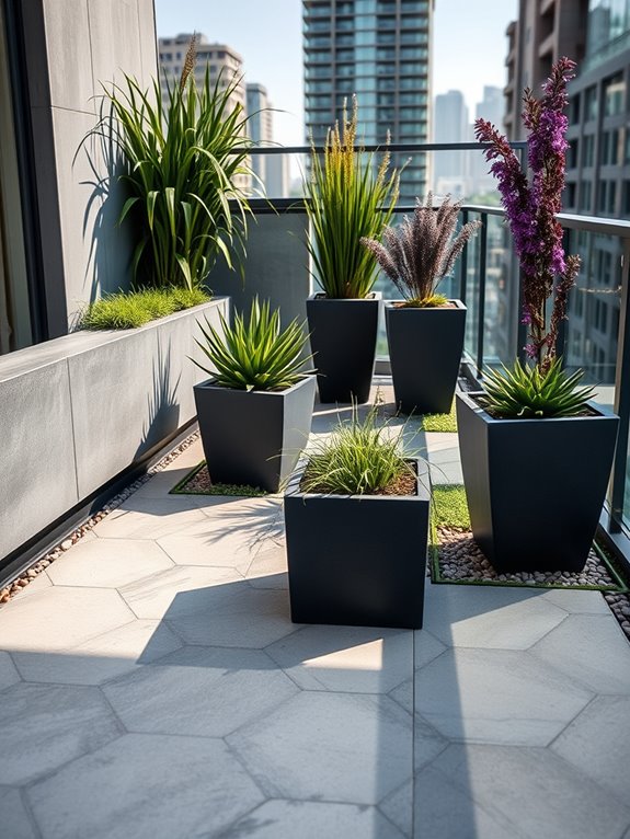 concrete garden elegance combined