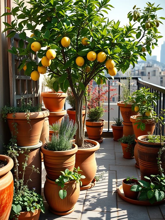 container based fruit gardening