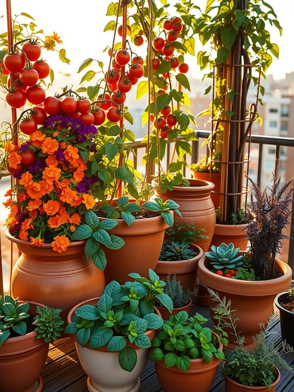 container companion planting strategies