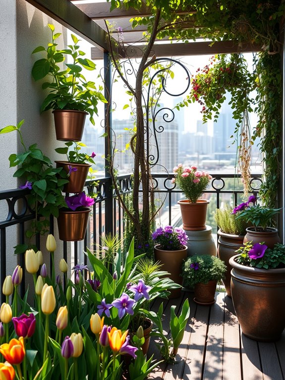 continuous color garden design