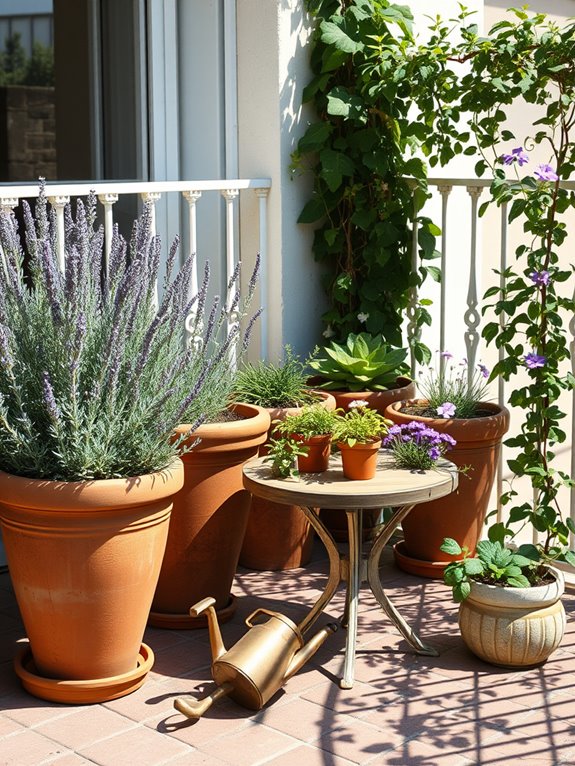 cottage style herb garden charm