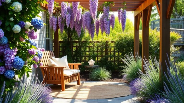 cozy garden reading spaces
