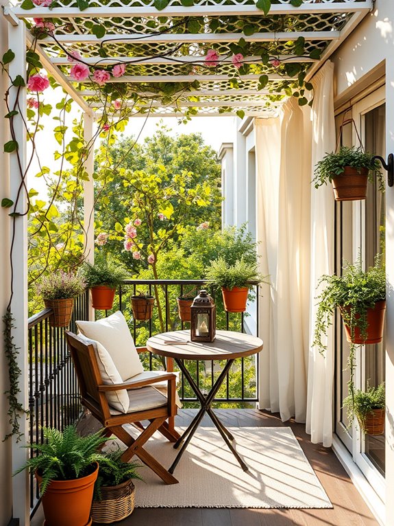 cozy outdoor dining sanctuary