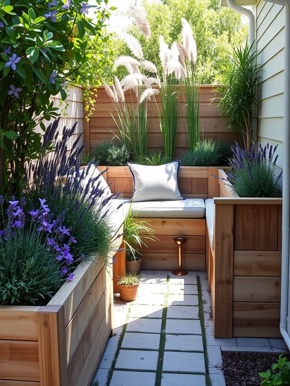 cozy outdoor retreat seating