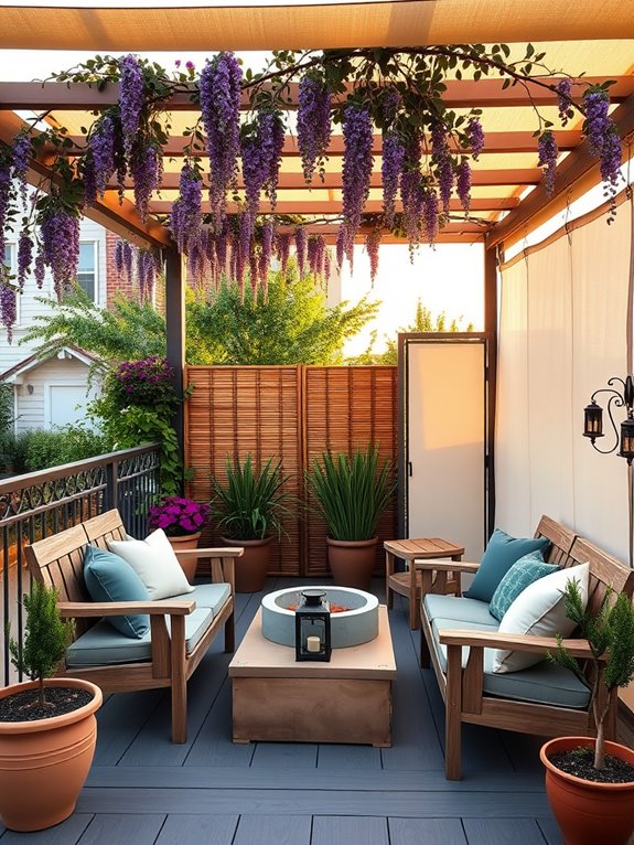cozy weather protected gathering spots