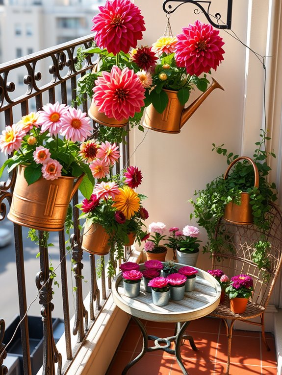 creative dahlia display ideas