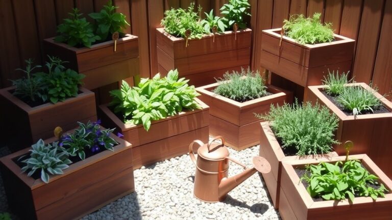 creative raised herb gardening