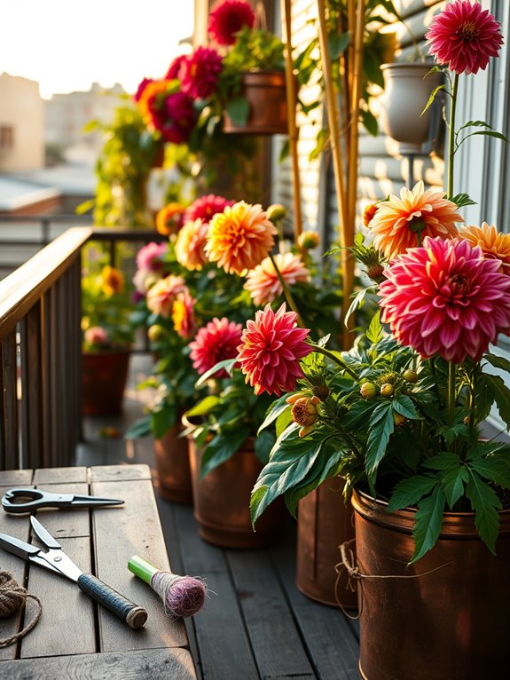 dahlia care after deadheading