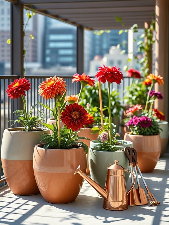 dahlia container planting guide