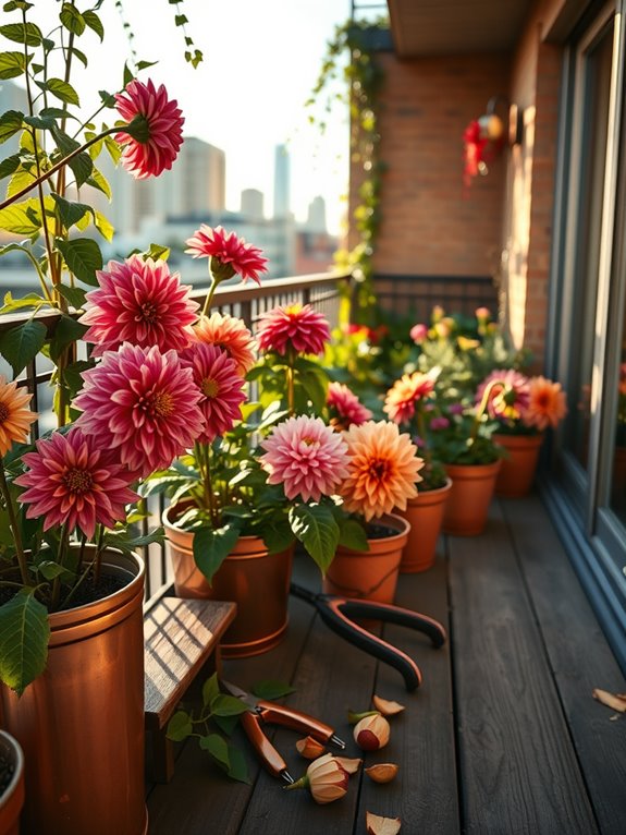 deadhead dahlias for blooms