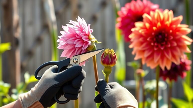 deadhead dahlias for blooms