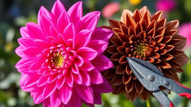 deadheading dahlias enhances blooms
