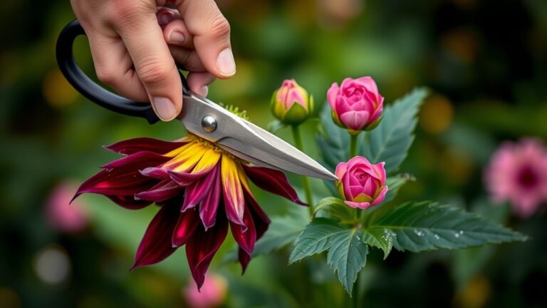 deadheading dahlias promotes blooming