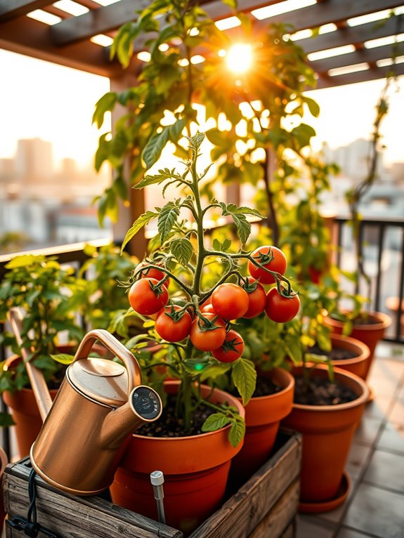 deep watering promotes color