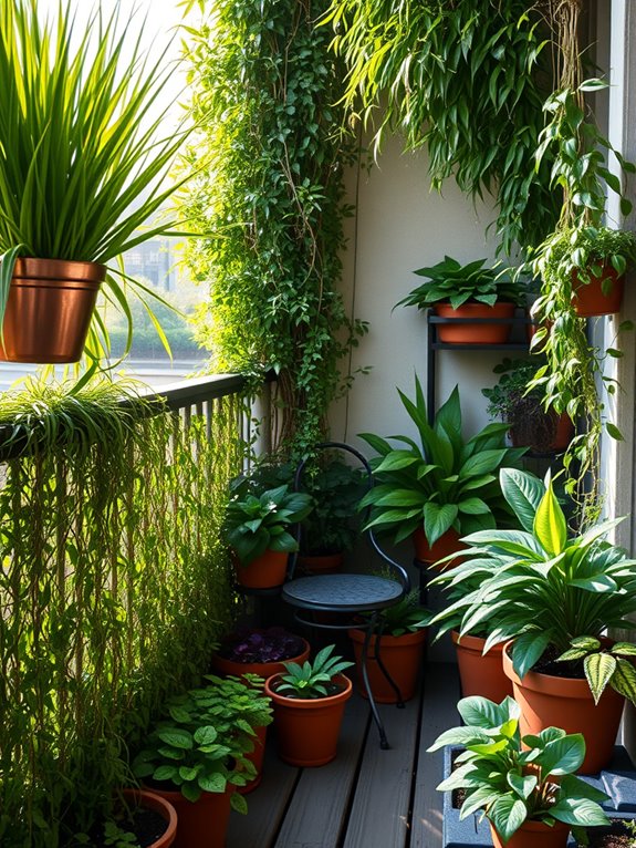 dense foliage garden design
