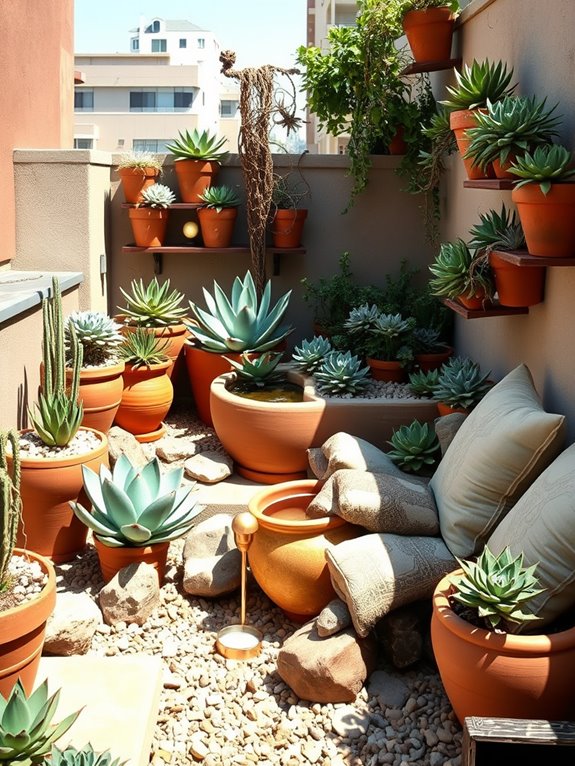 desert oasis rock garden