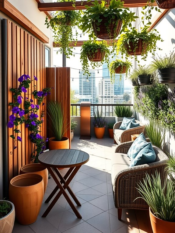distinct outdoor social zones
