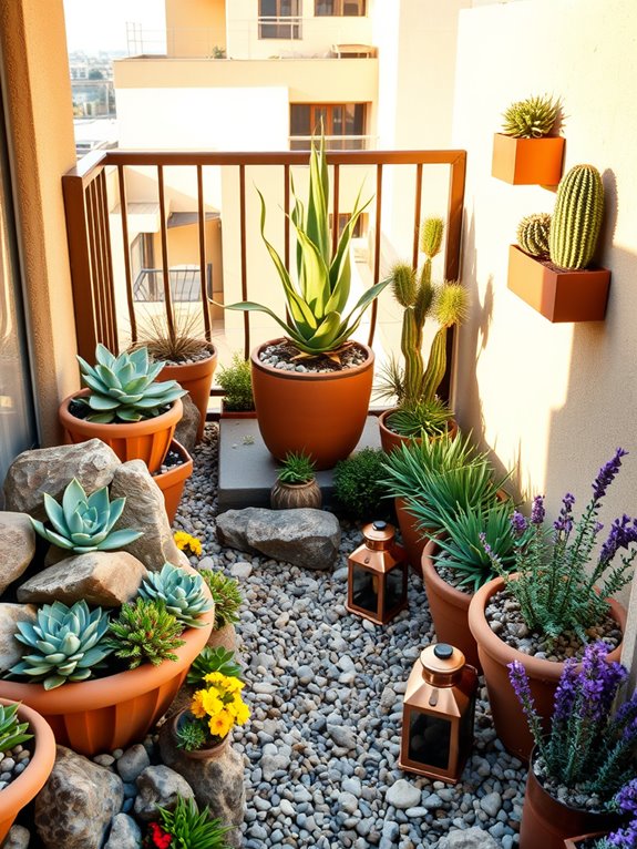 drought resistant rock garden design