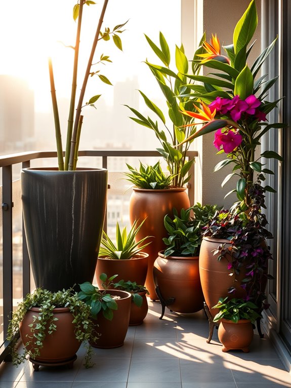 dynamic corner plant arrangements