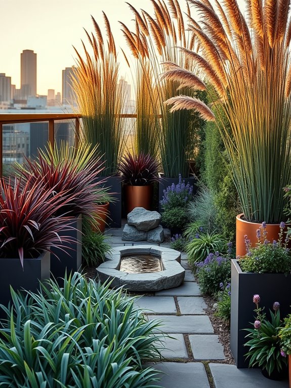 dynamic ornamental grass border