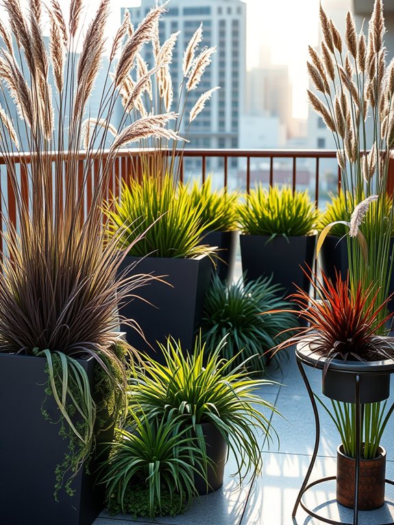dynamic ornamental grass plantings