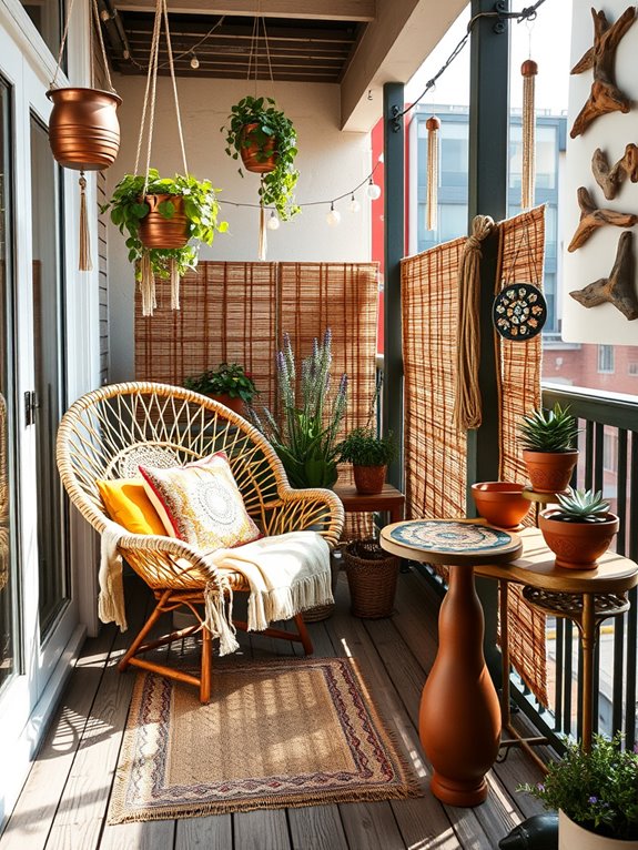 eclectic artisanal garden decor