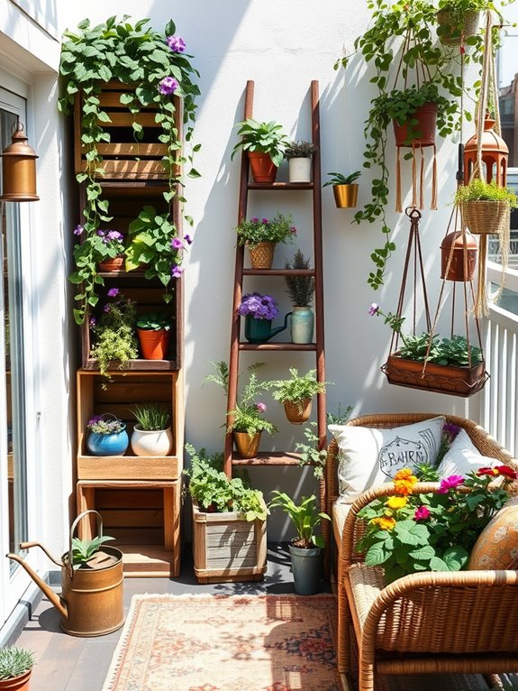 eclectic garden upcycling ideas