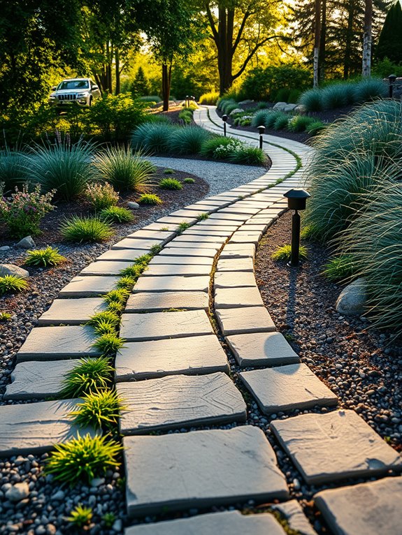 eco friendly garden pathways design