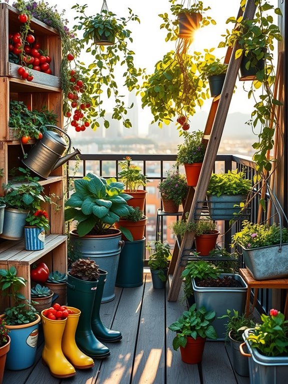 eco friendly repurposed container gardens