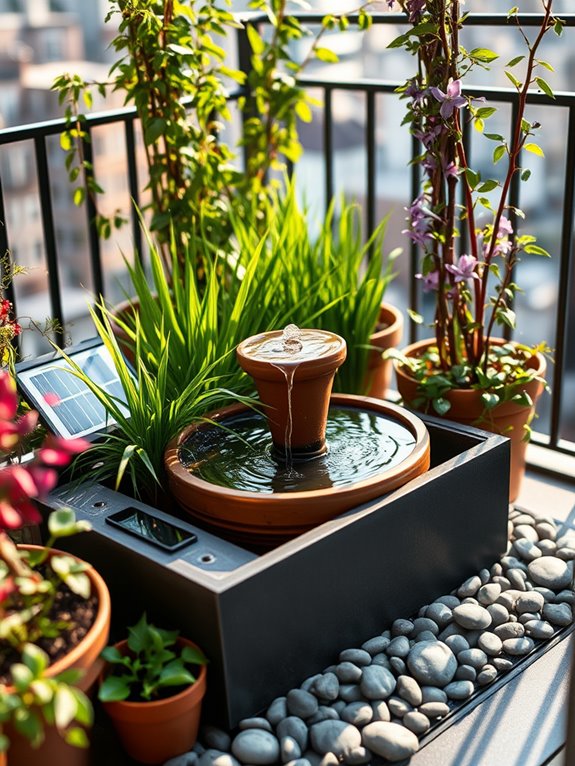 eco friendly solar water features