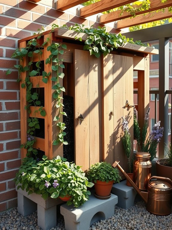 eco friendly wooden compost station