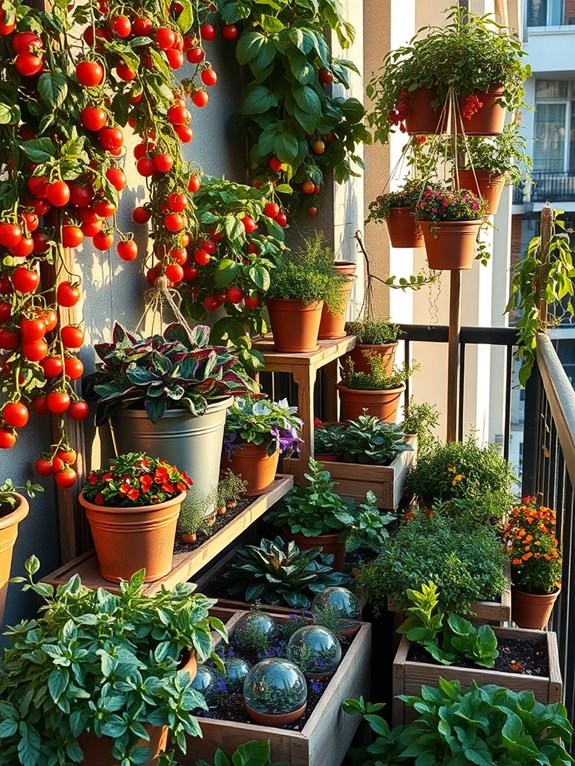 edible container garden design