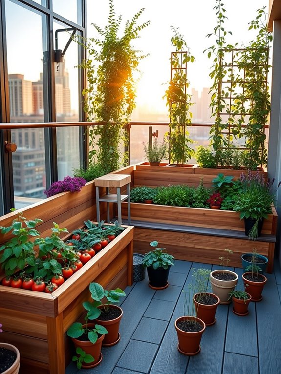 edible landscaping with raised beds