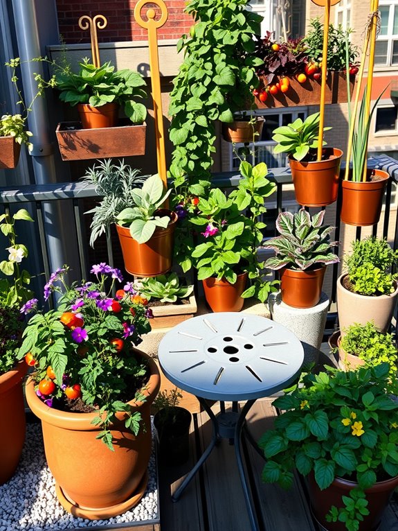 edible ornamental container gardening