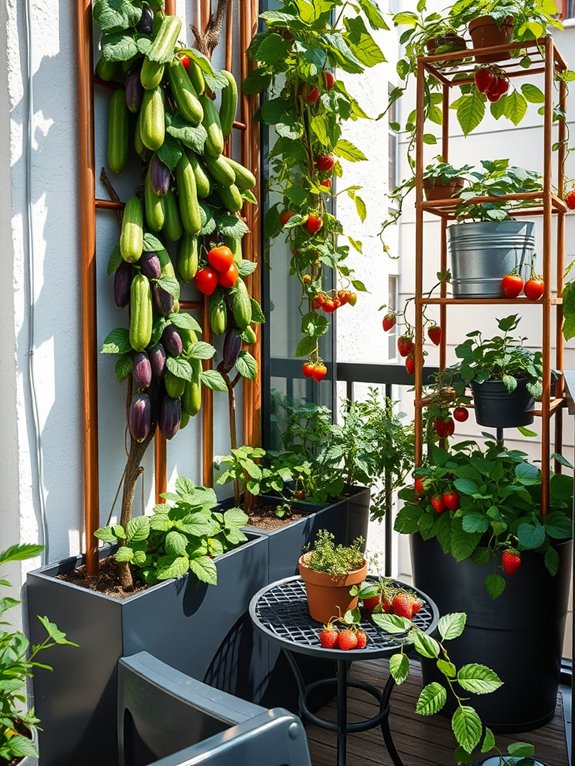 edible vertical garden design