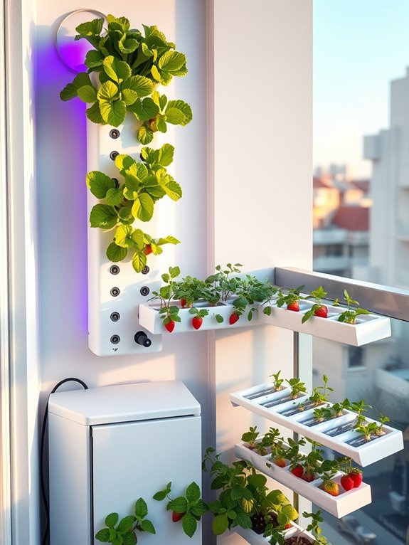 efficient vertical hydroponic gardening