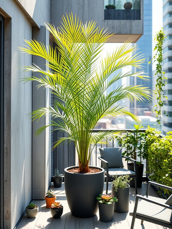 elegant compact tropical palm
