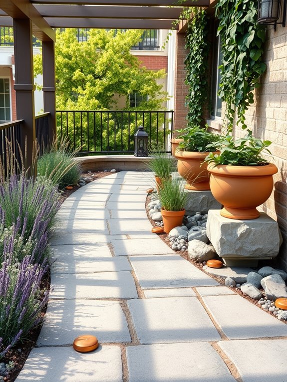 elegant stone pathway design