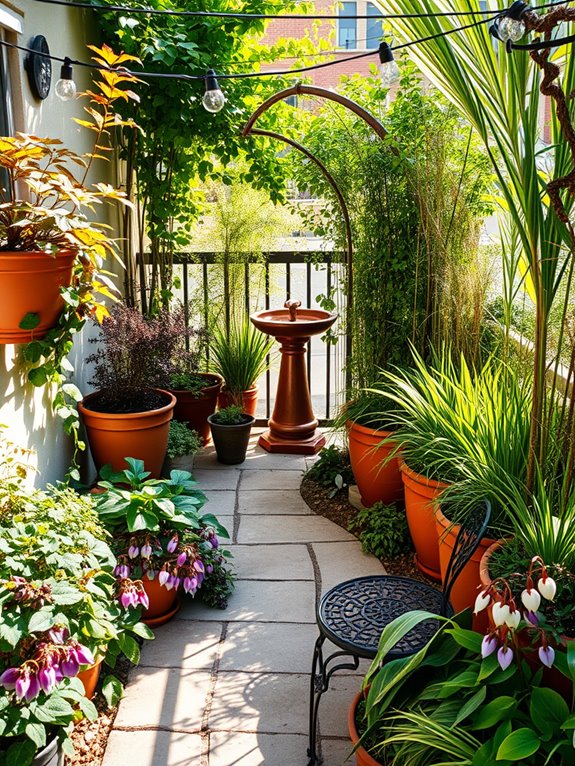 enchanted winding garden pathways