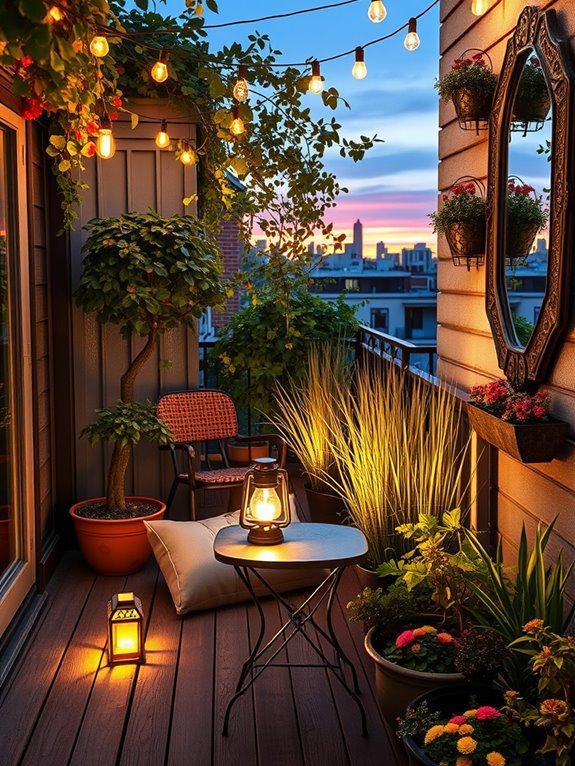 enchanting autumn garden lighting