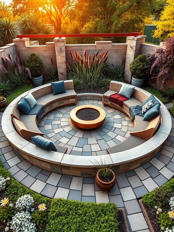 enchanting circular seating arrangement