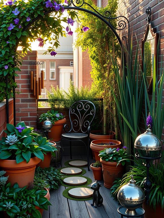 enchanting garden art elements