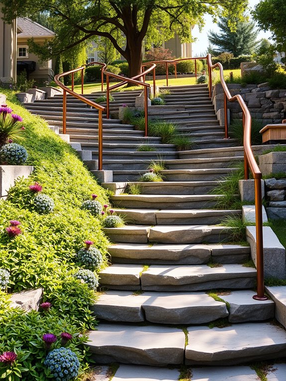 enchanting garden step design