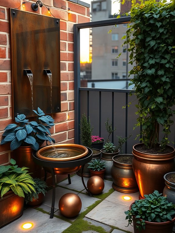 enchanting garden water features