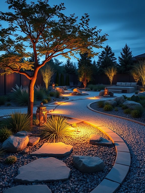 enchanting illuminated garden pathways