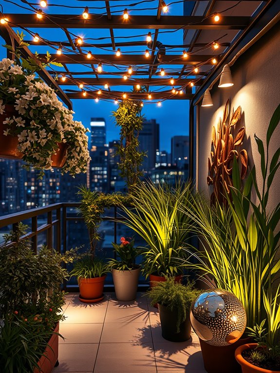 enchanting nighttime garden illumination