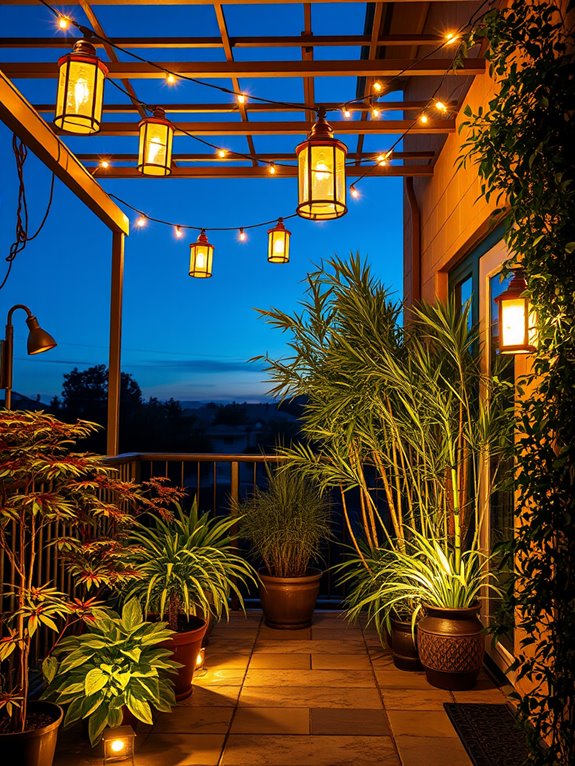 enchanting nighttime garden lighting