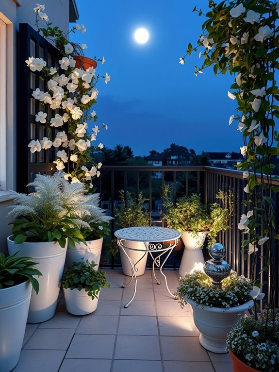 enchanting nighttime garden oasis