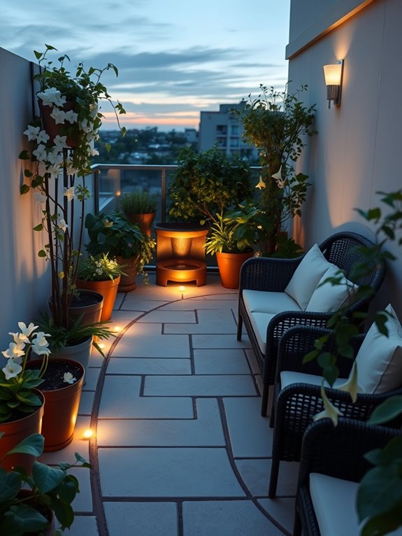 enchanting nighttime garden pathways